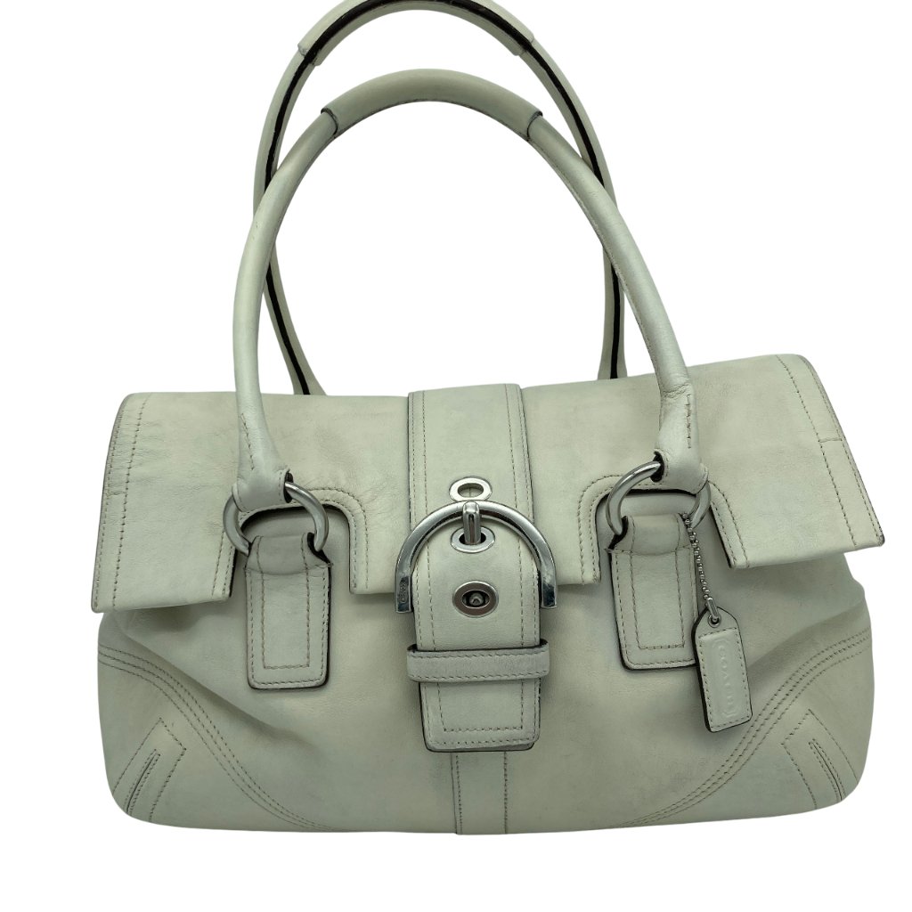 Vintage Coach Soho Flap Leather Shoulder Bag